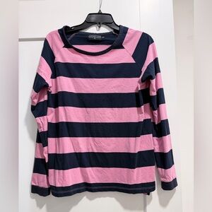 Duffield Lane Navy and Pink Top